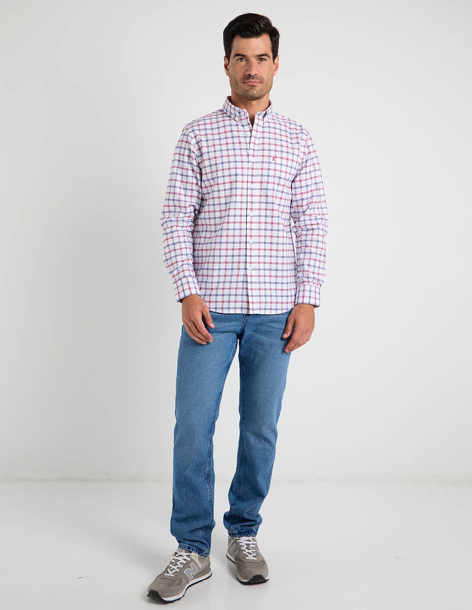 Camisa casual de algodón manga larga para hombre 3