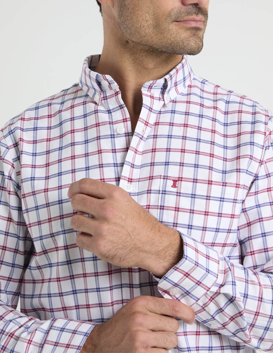 Camisa casual de algodón manga larga para hombre 4