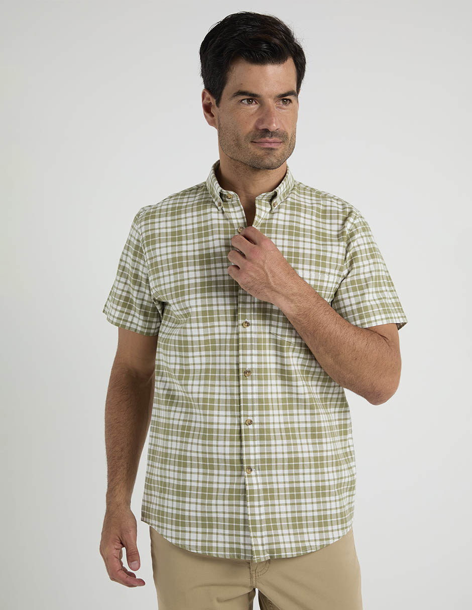 Camisa casual Dioro manga corta para hombre