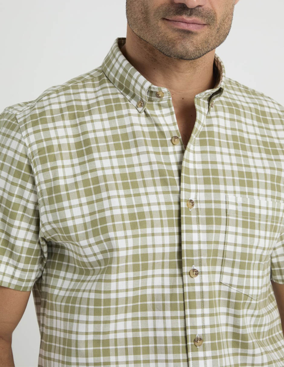 Camisa casual Dioro manga corta para hombre