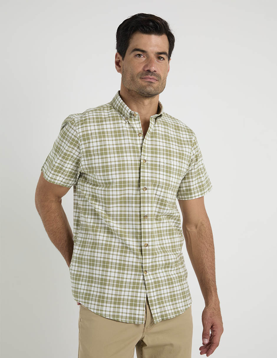 Camisa casual Dioro manga corta para hombre