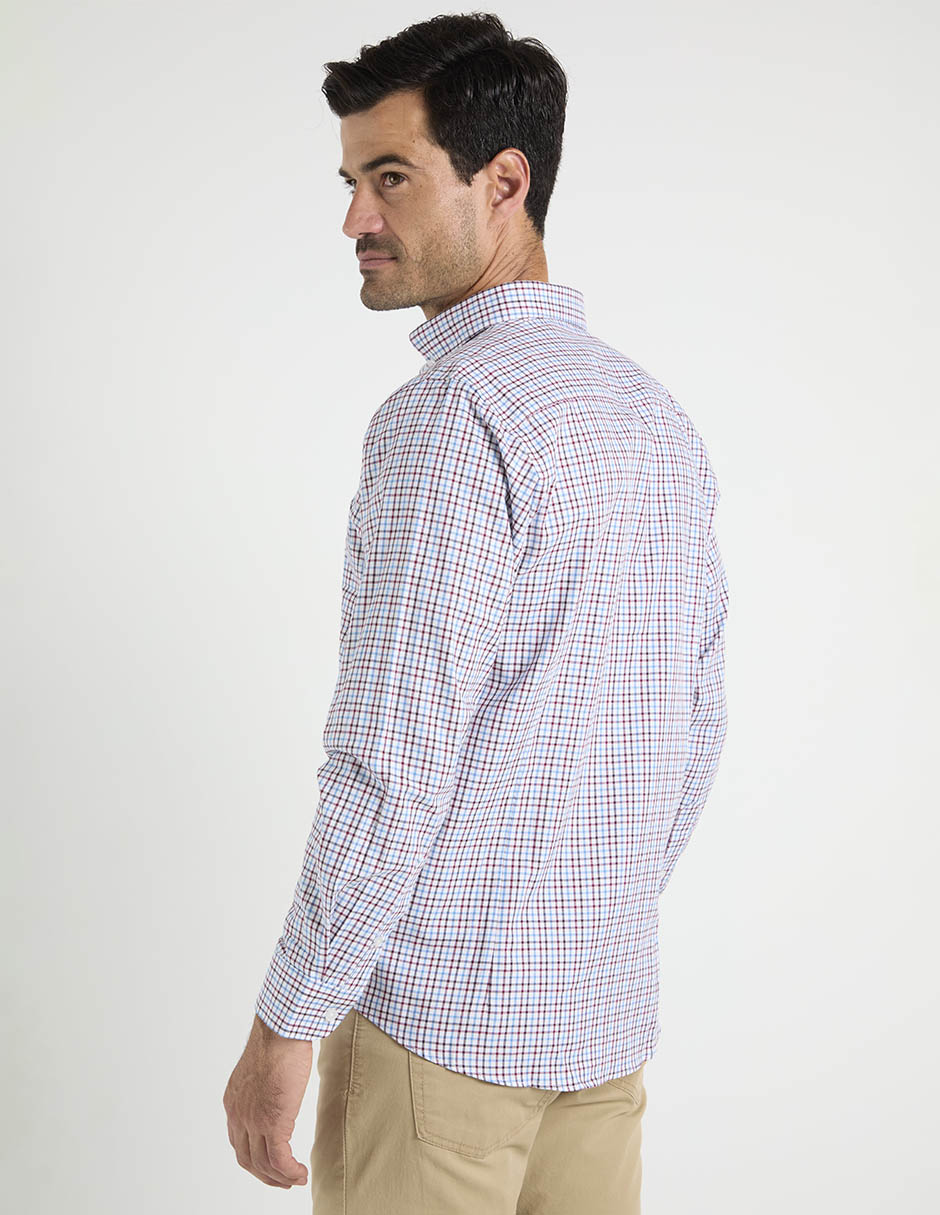 Camisa casual Dioro de algodón manga larga para hombre