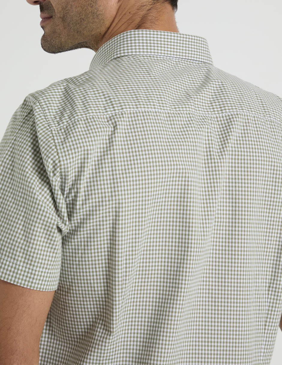 Camisa casual manga corta para hombre 5