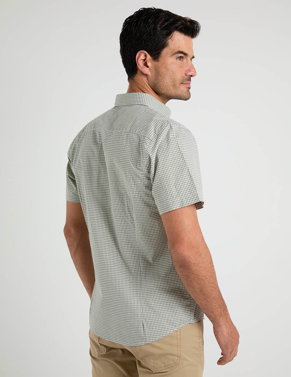 Camisa casual manga corta para hombre 6