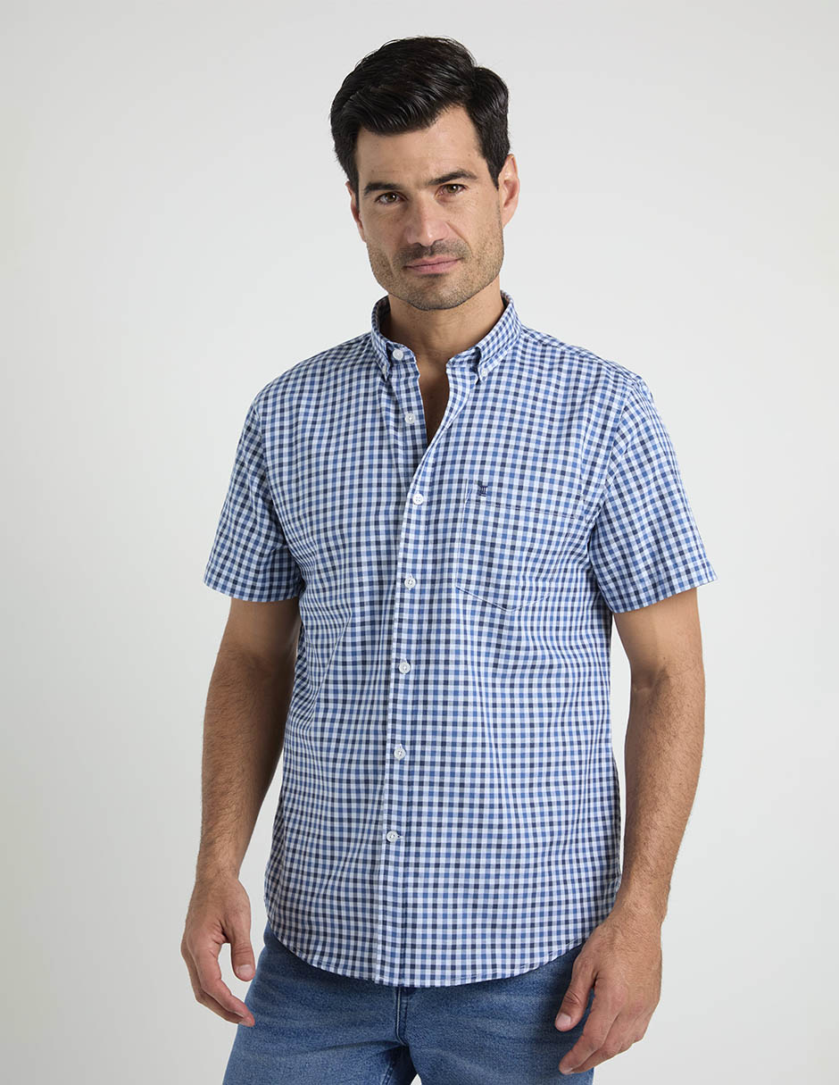 Camisa casual de algodón manga corta para hombre Camisa casual de algodón manga corta para hombre