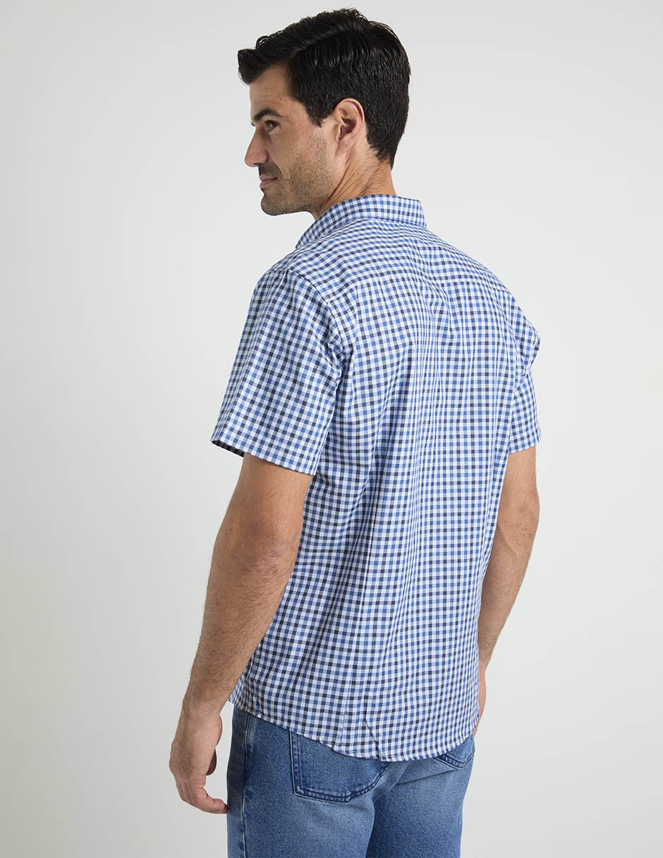 Camisa casual Dioro de algodón manga corta para hombre