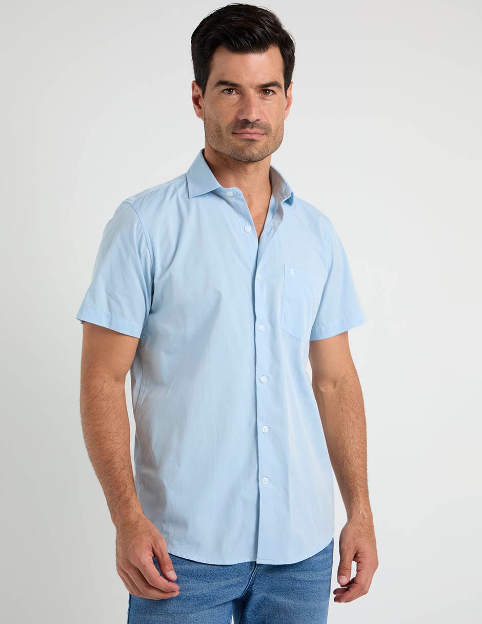 Camisa casual de algodón manga corta para hombre Camisa casual de algodón manga corta para hombre