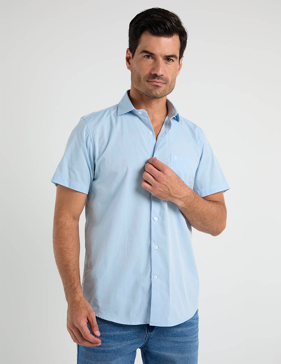 Camisa casual de algodón manga corta para hombre 2