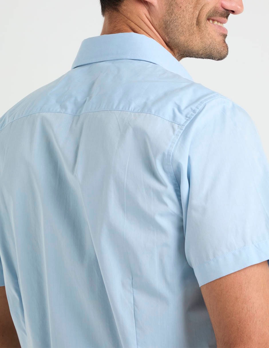 Camisa casual de algodón manga corta para hombre 5