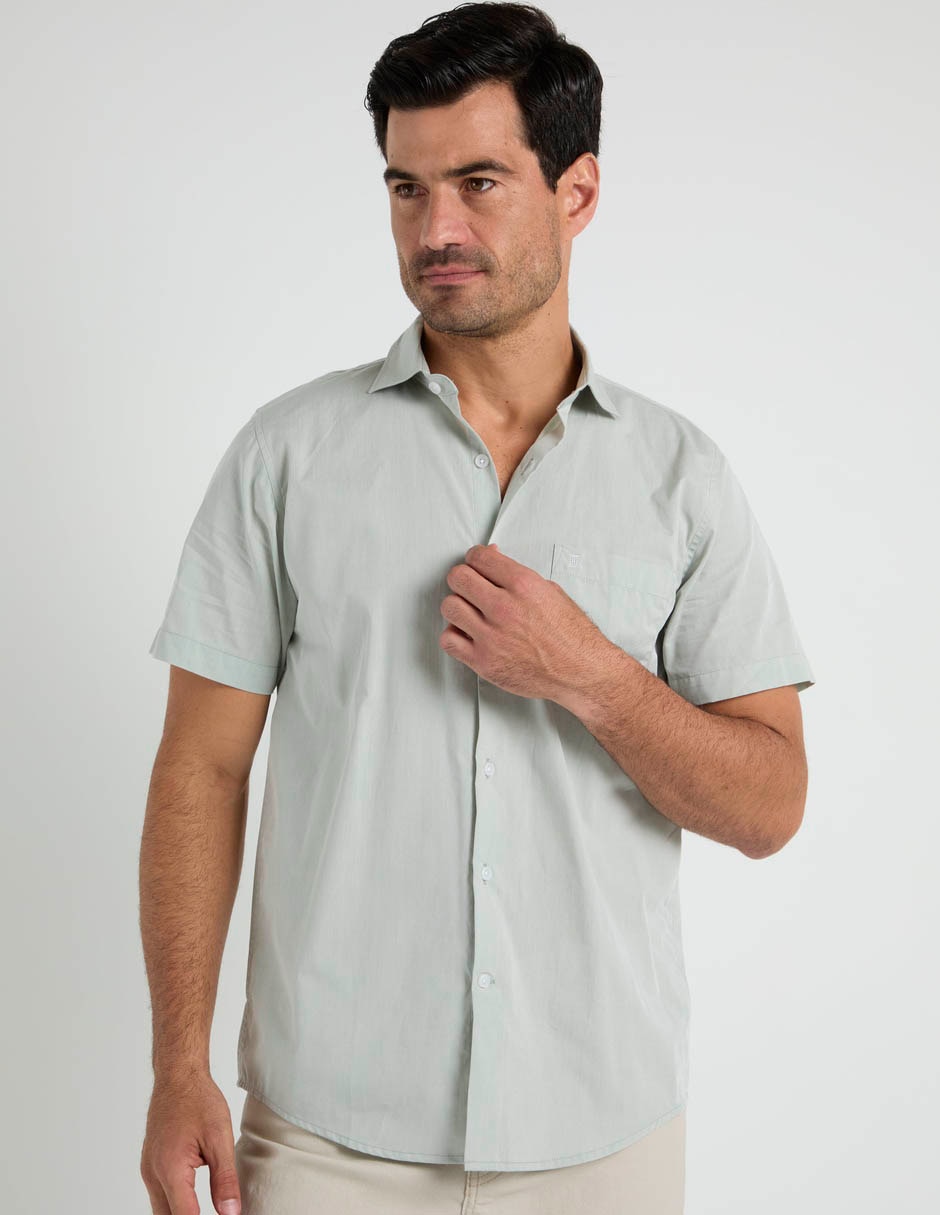 Camisa casual Dioro de algodón manga corta para hombre