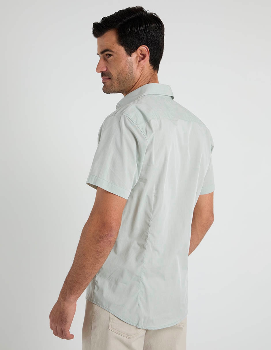 Camisa casual Dioro de algodón manga corta para hombre
