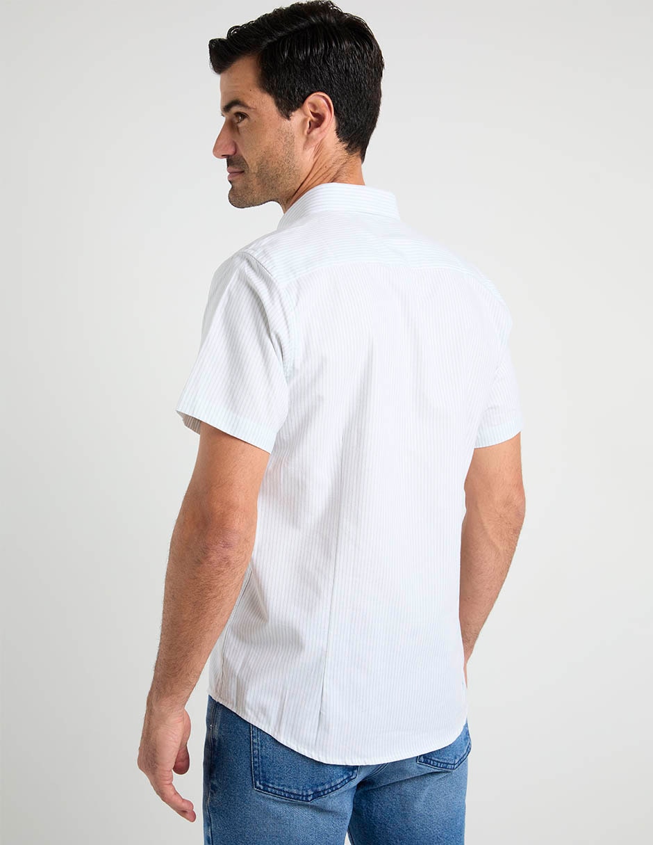 Camisa casual Dioro de algodón manga corta para hombre