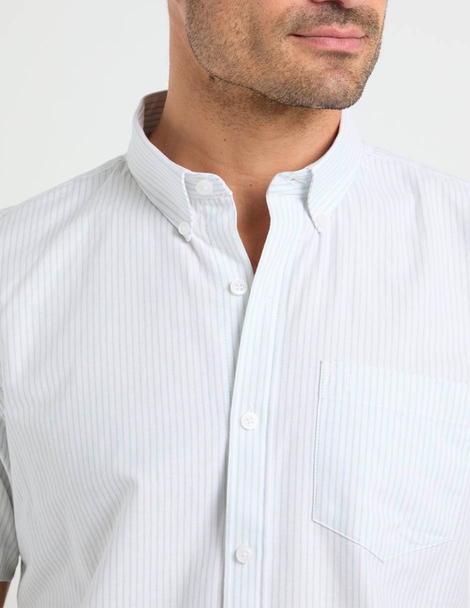 Camisa casual Dioro de algodón manga corta para hombre