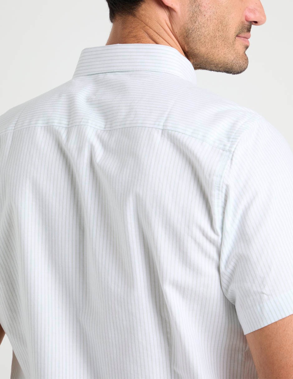 Camisa casual Dioro de algodón manga corta para hombre