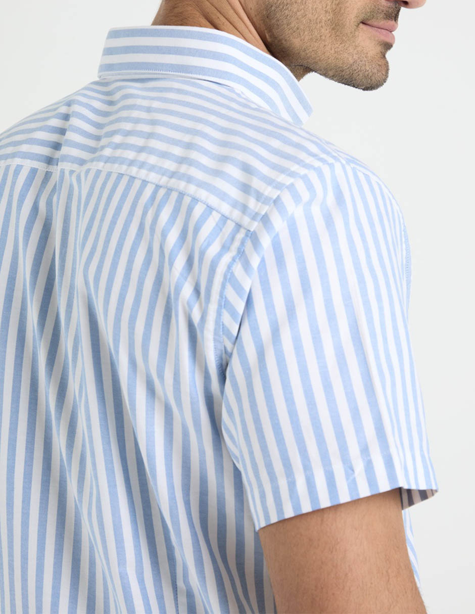 Camisa casual Dioro de algodón manga corta para hombre