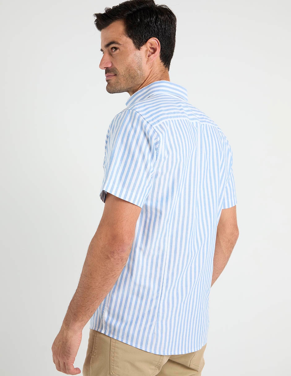 Camisa casual Dioro de algodón manga corta para hombre