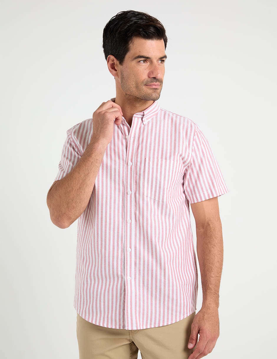 Camisa casual de algodón manga corta para hombre 2