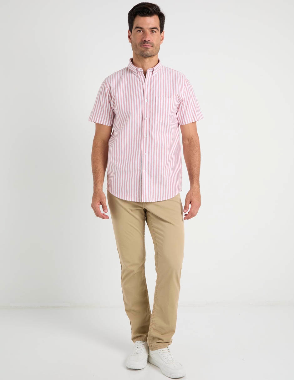 Camisa casual de algodón manga corta para hombre 3