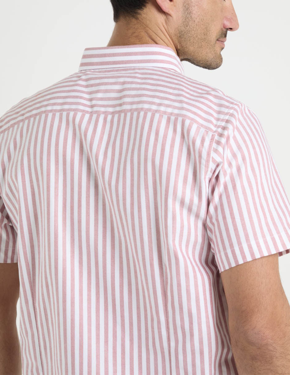 Camisa casual de algodón manga corta para hombre 5