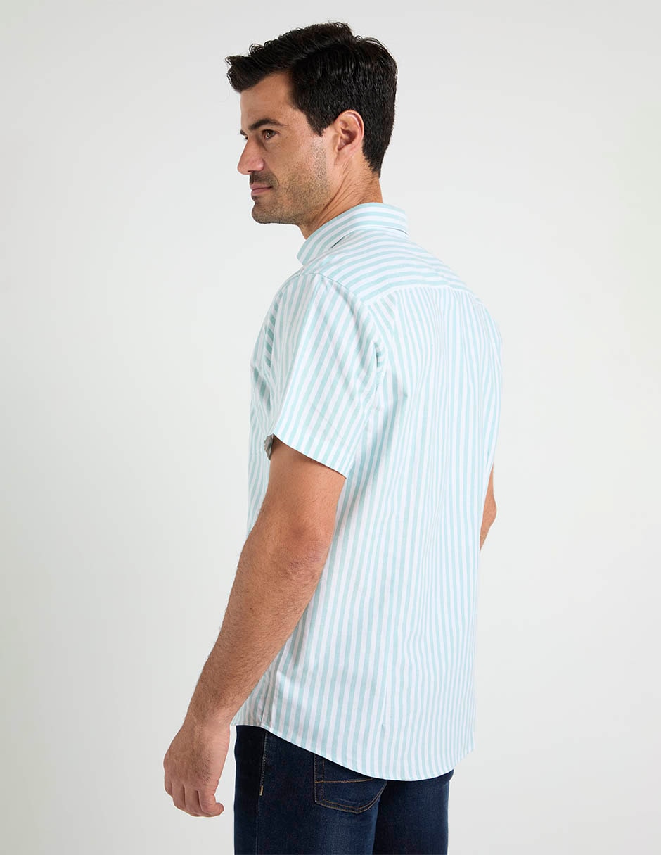 Camisa casual de algodón manga corta para hombre 2