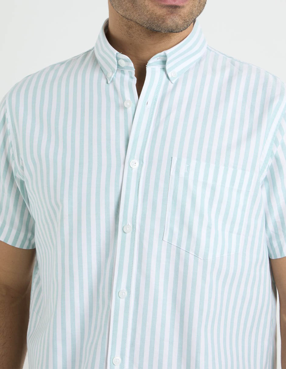 Camisa casual de algodón manga corta para hombre 3