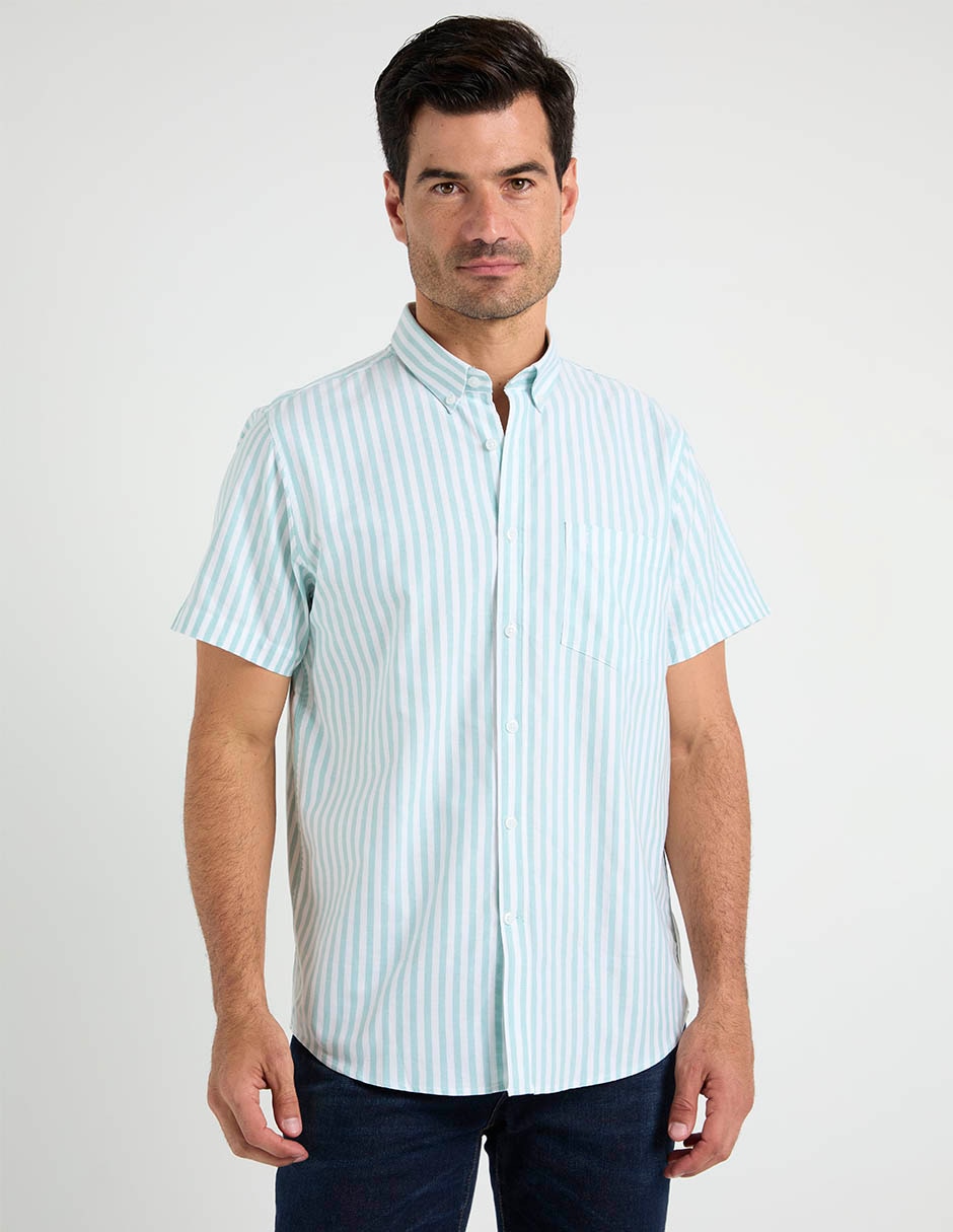 Camisa casual de algodón manga corta para hombre Camisa casual de algodón manga corta para hombre