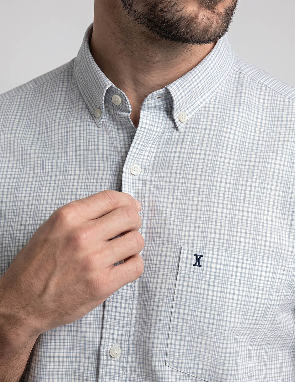 Camisa casual de algodón manga corta para hombre 3