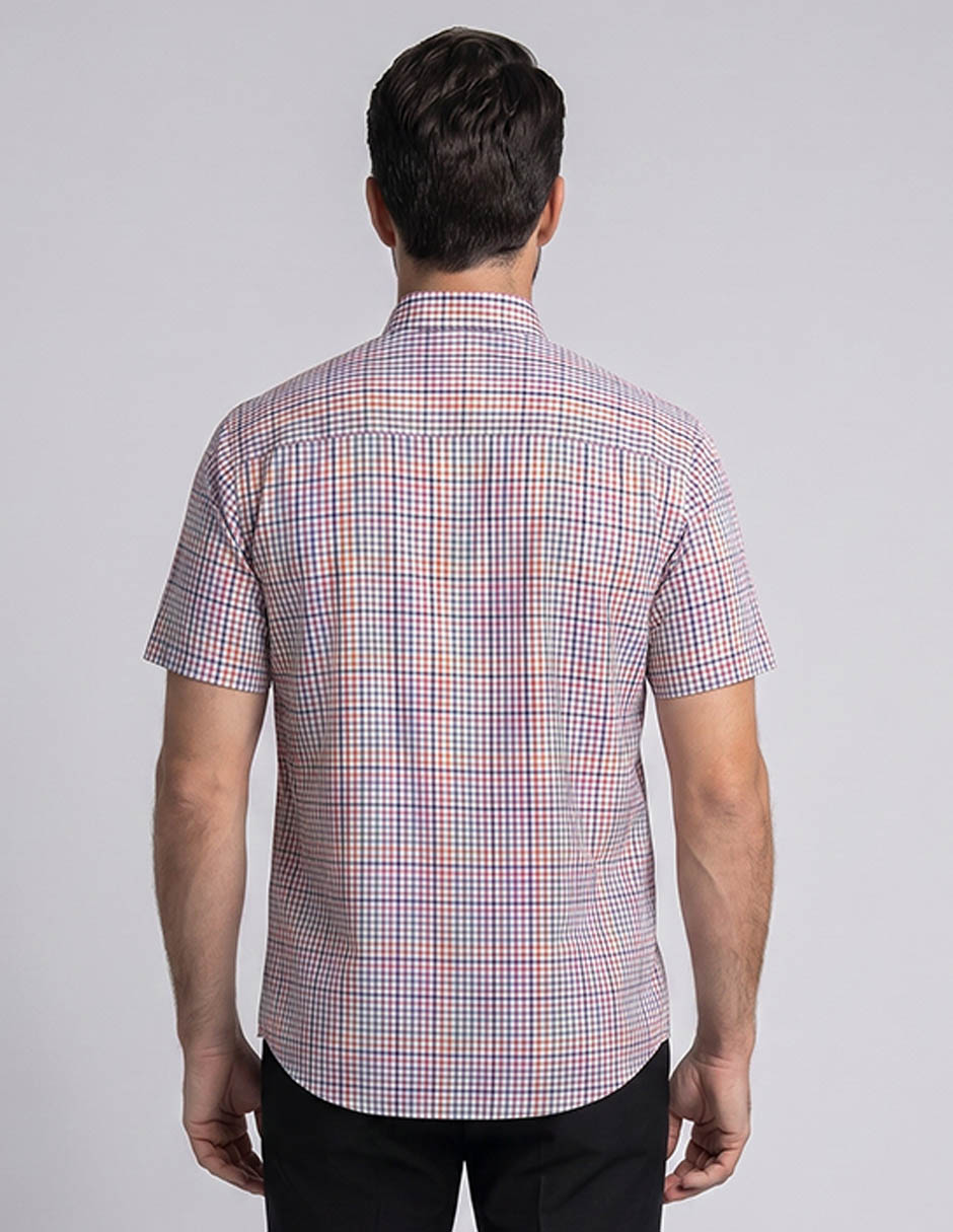 Camisa casual Dioro de algodón manga corta para hombre
