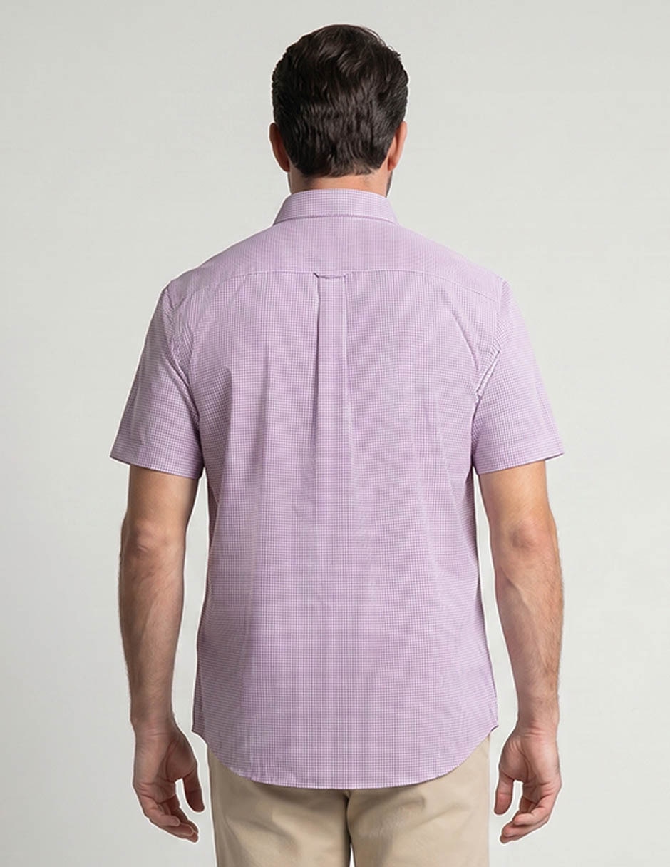 Camisa casual Dioro de algodón manga corta para hombre