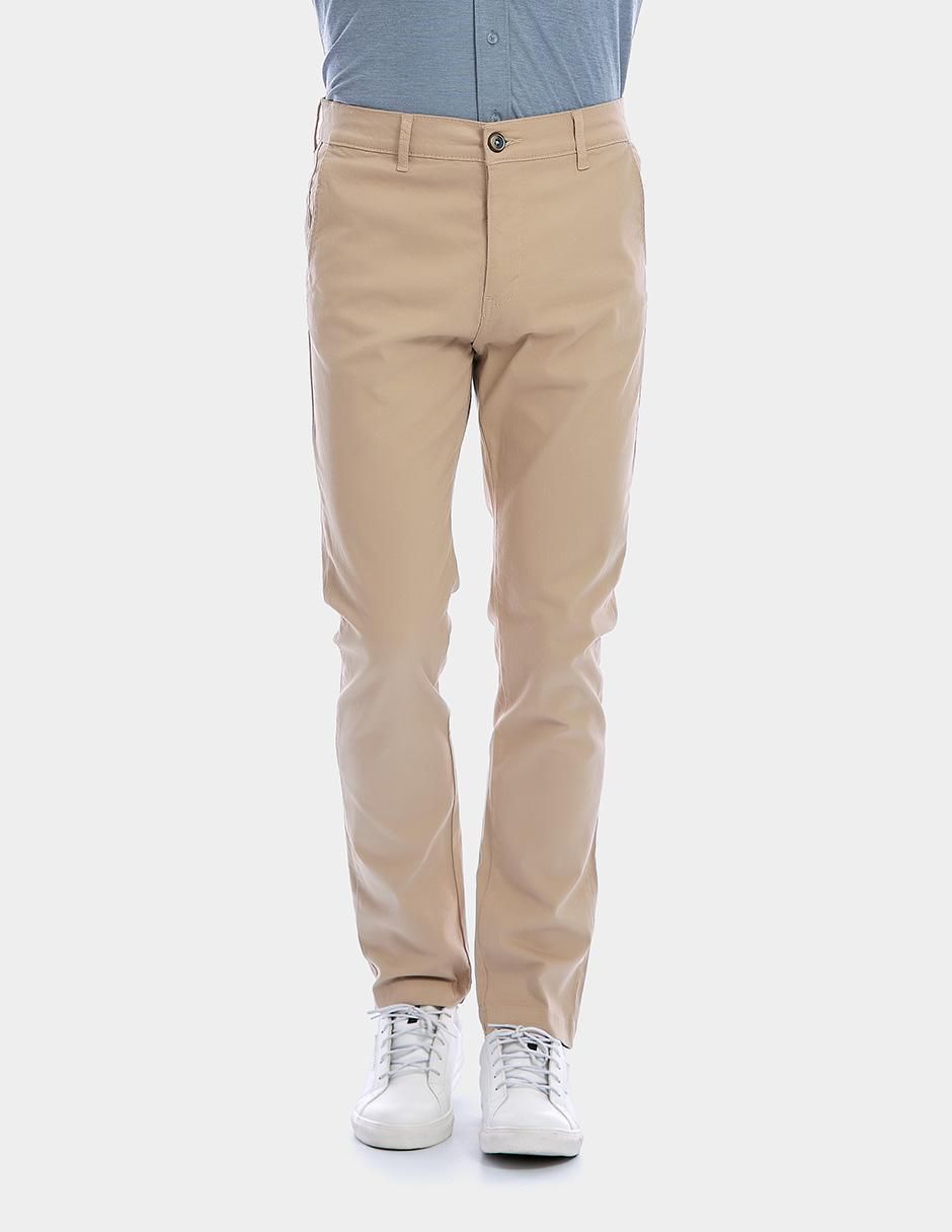 Pantalón business casual chino slim para hombre