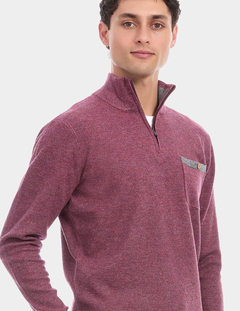 Suéter cuello con cierre para hombre 2