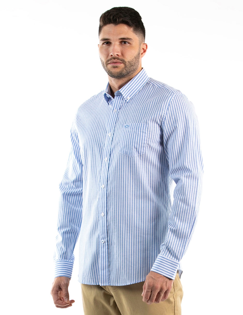 Camisa casual de algodón manga larga para hombre Camisa casual de algodón manga larga para hombre