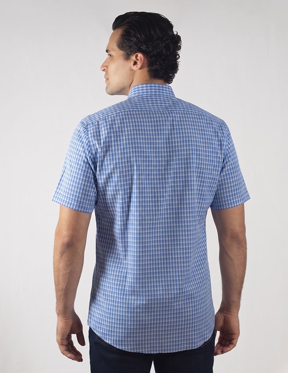 Camisa casual oscar de la renta de algodón manga corta para hombre