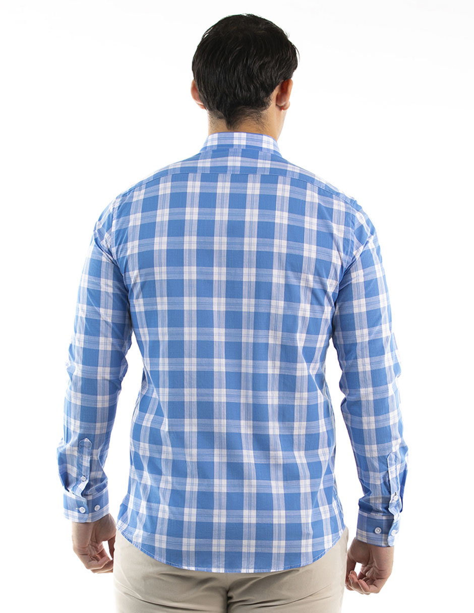 Camisa casual Oscar de la Renta manga larga para hombre