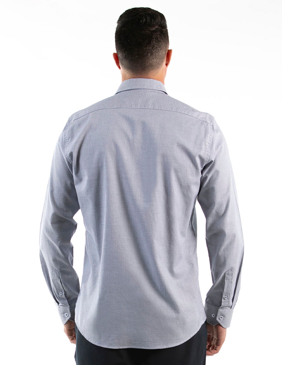 Camisa casual manga larga para hombre 2
