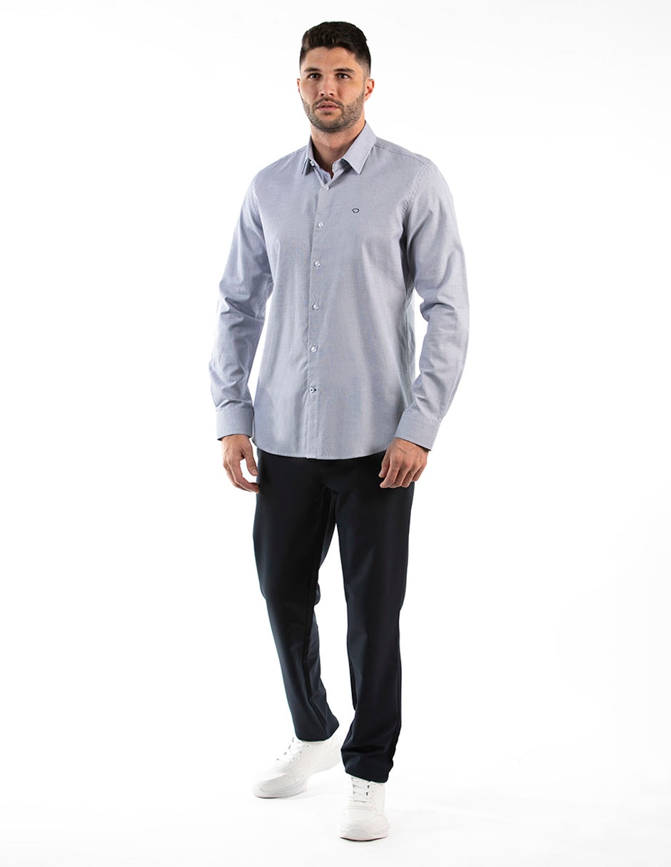 Camisa casual manga larga para hombre 3