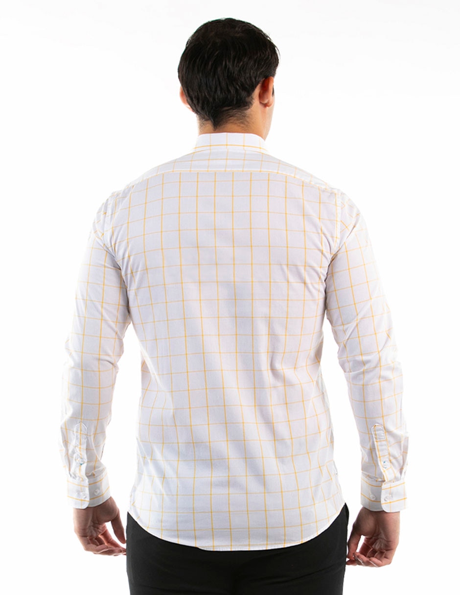 Camisa Oscar De La Renta manga larga para hombre