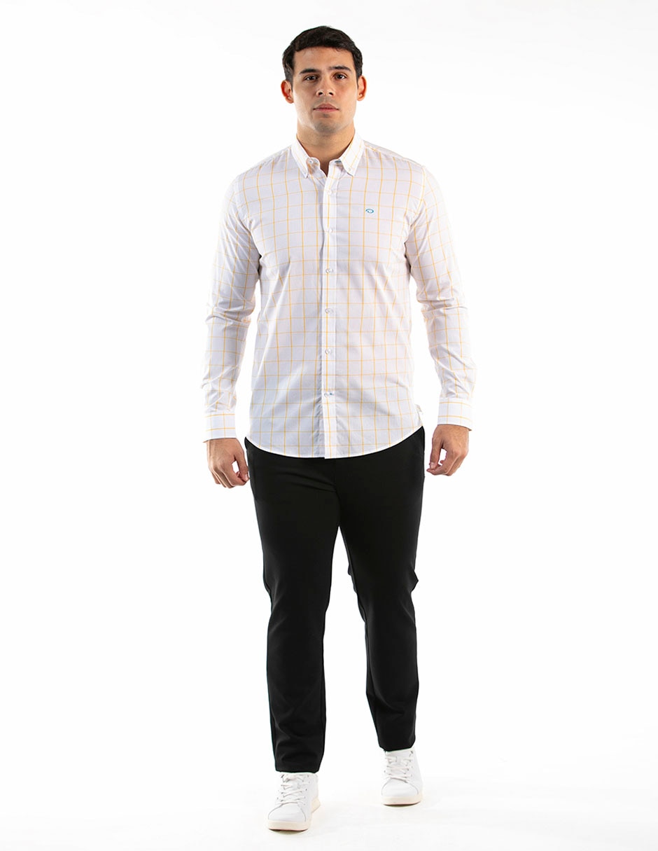 Camisa Oscar De La Renta manga larga para hombre