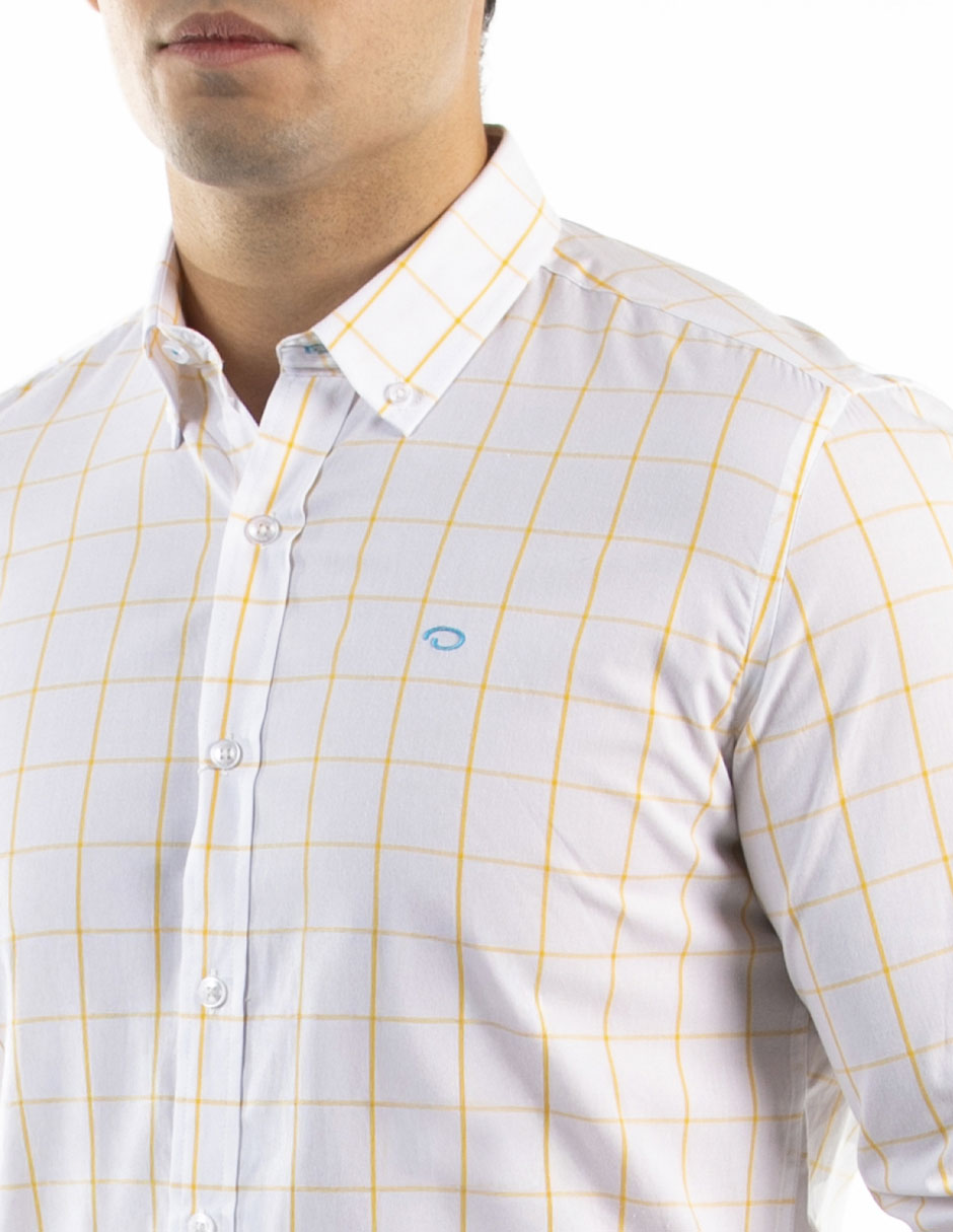 Camisa Oscar De La Renta manga larga para hombre