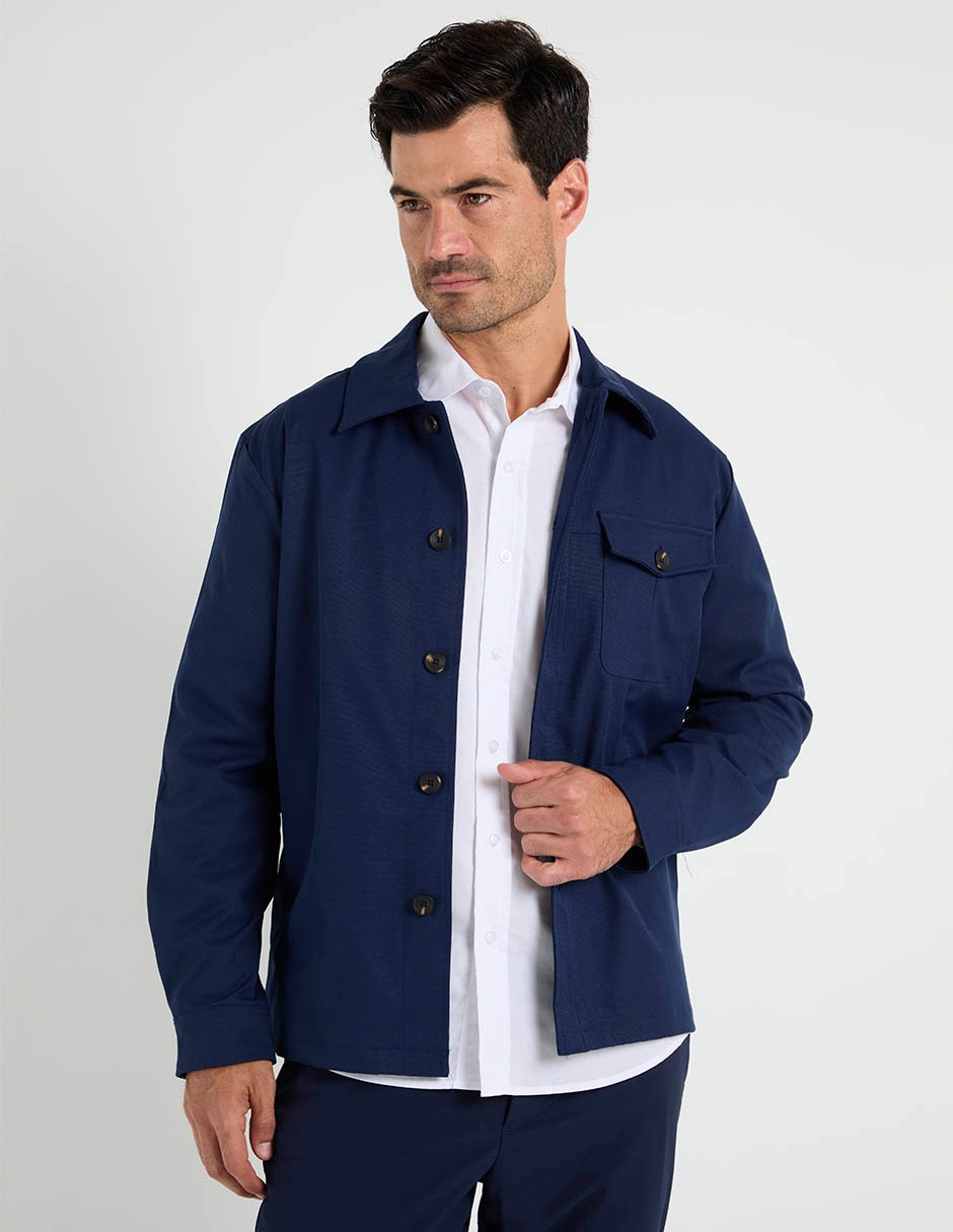 Chamarra casual Oscar De La Renta con bolsillos para hombre