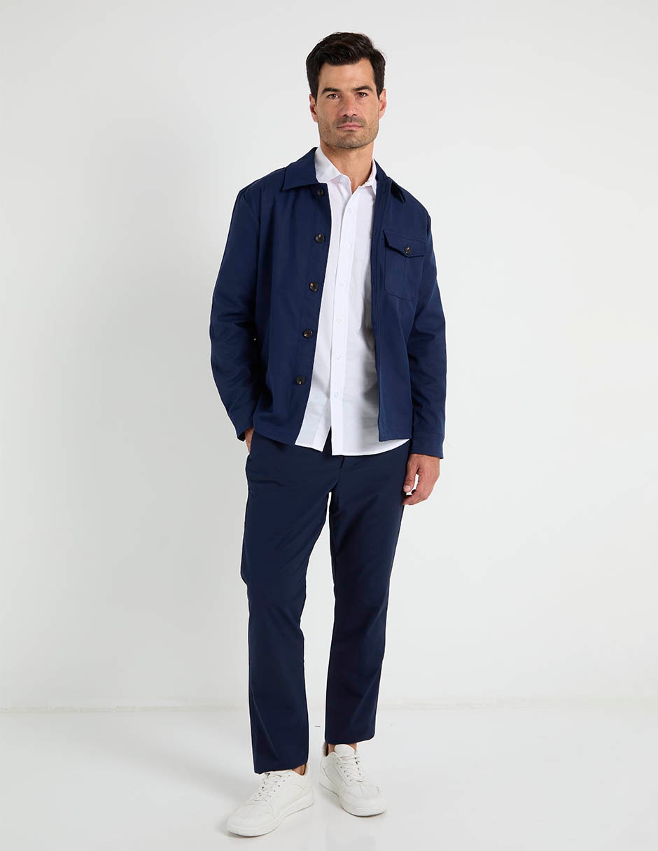 Chamarra casual Oscar De La Renta con bolsillos para hombre