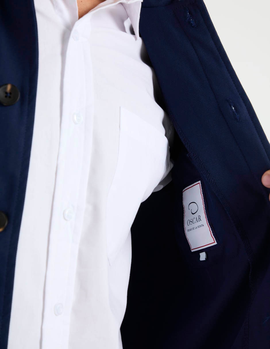 Chamarra casual Oscar De La Renta con bolsillos para hombre