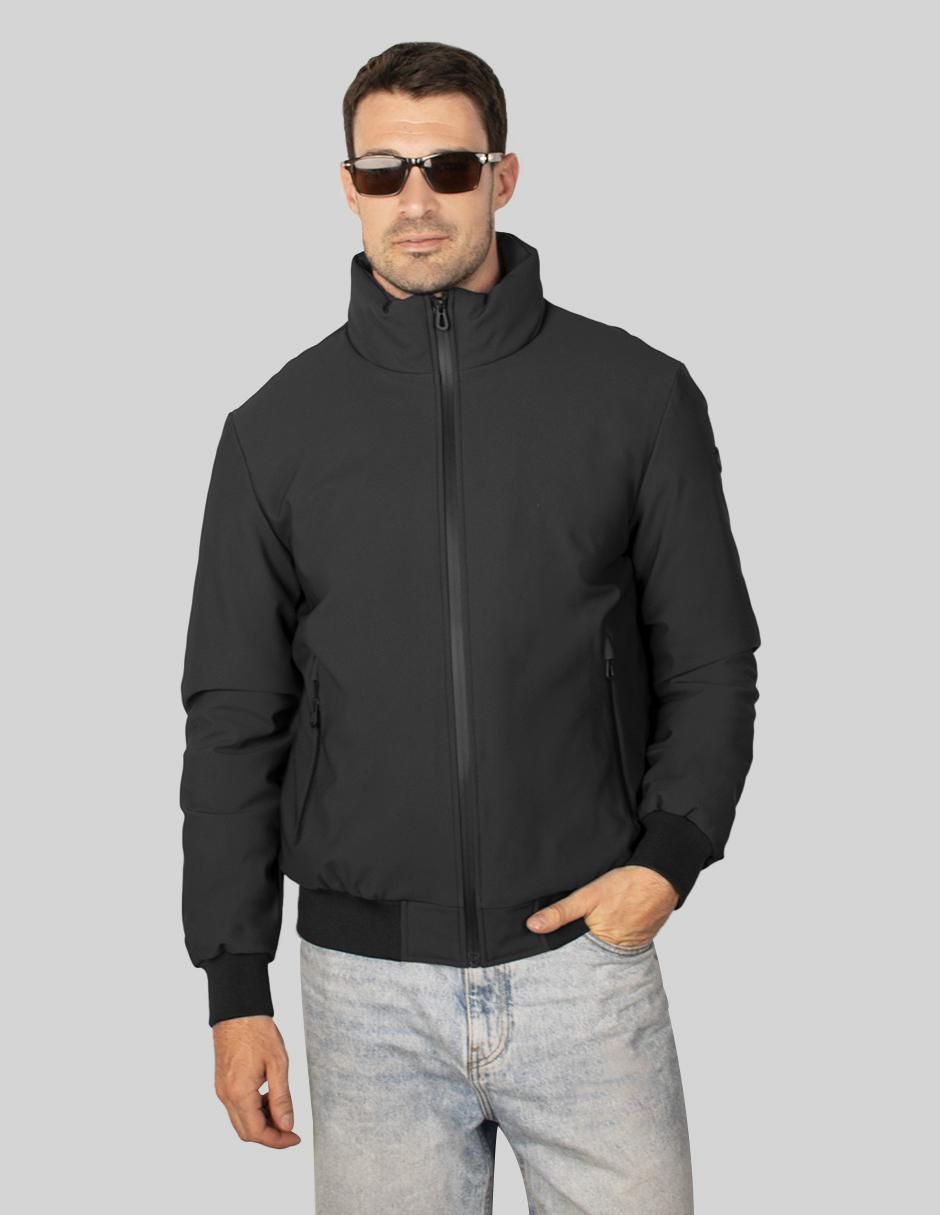 Chamarra bomber con bolsillos para hombre Chamarra bomber con bolsillos para hombre