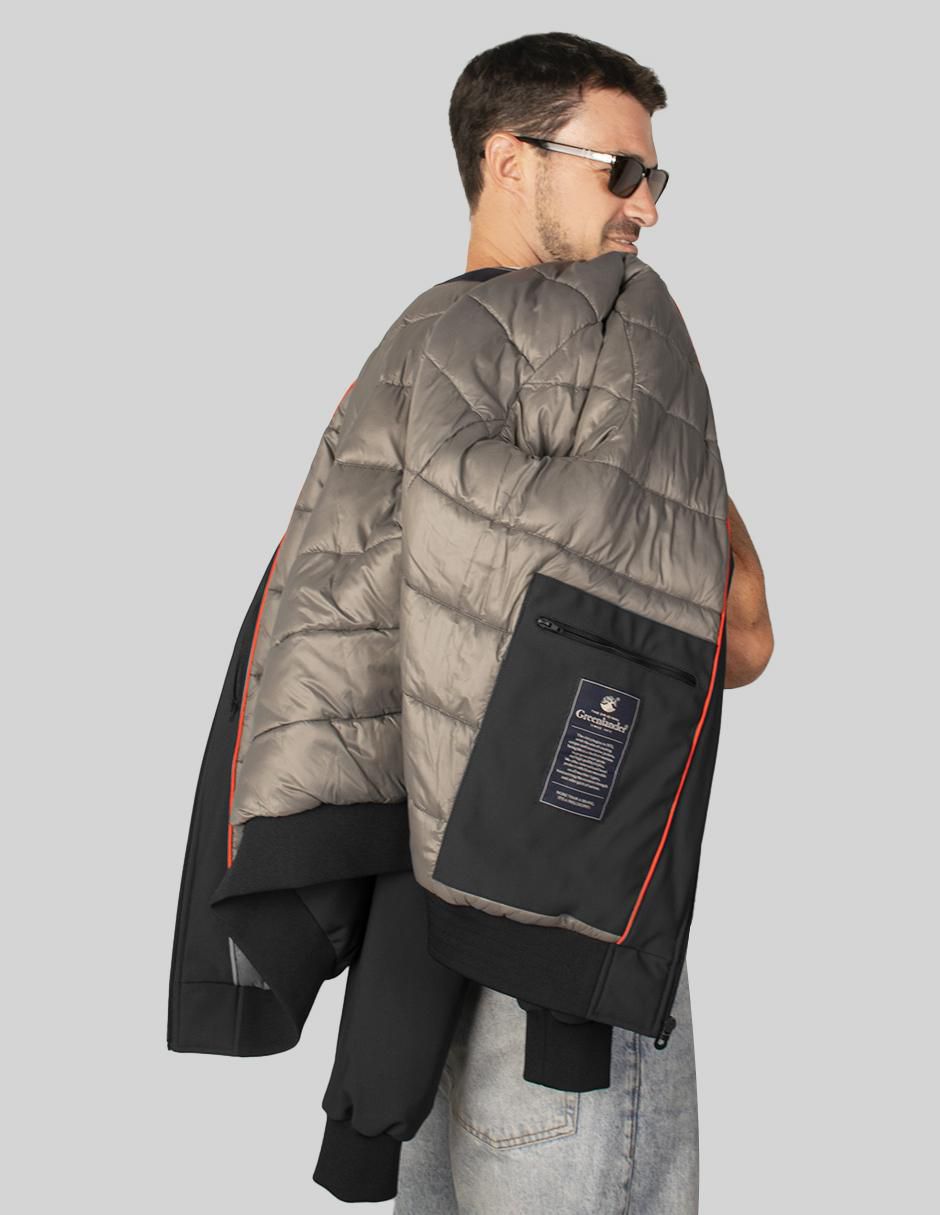 Chamarra bomber con bolsillos para hombre 6