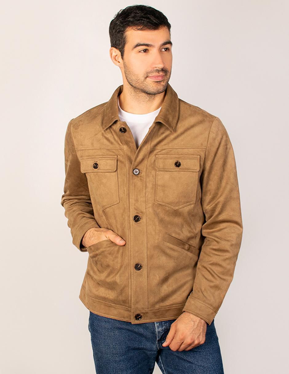 Chamarra casual con bolsillos para hombre 1