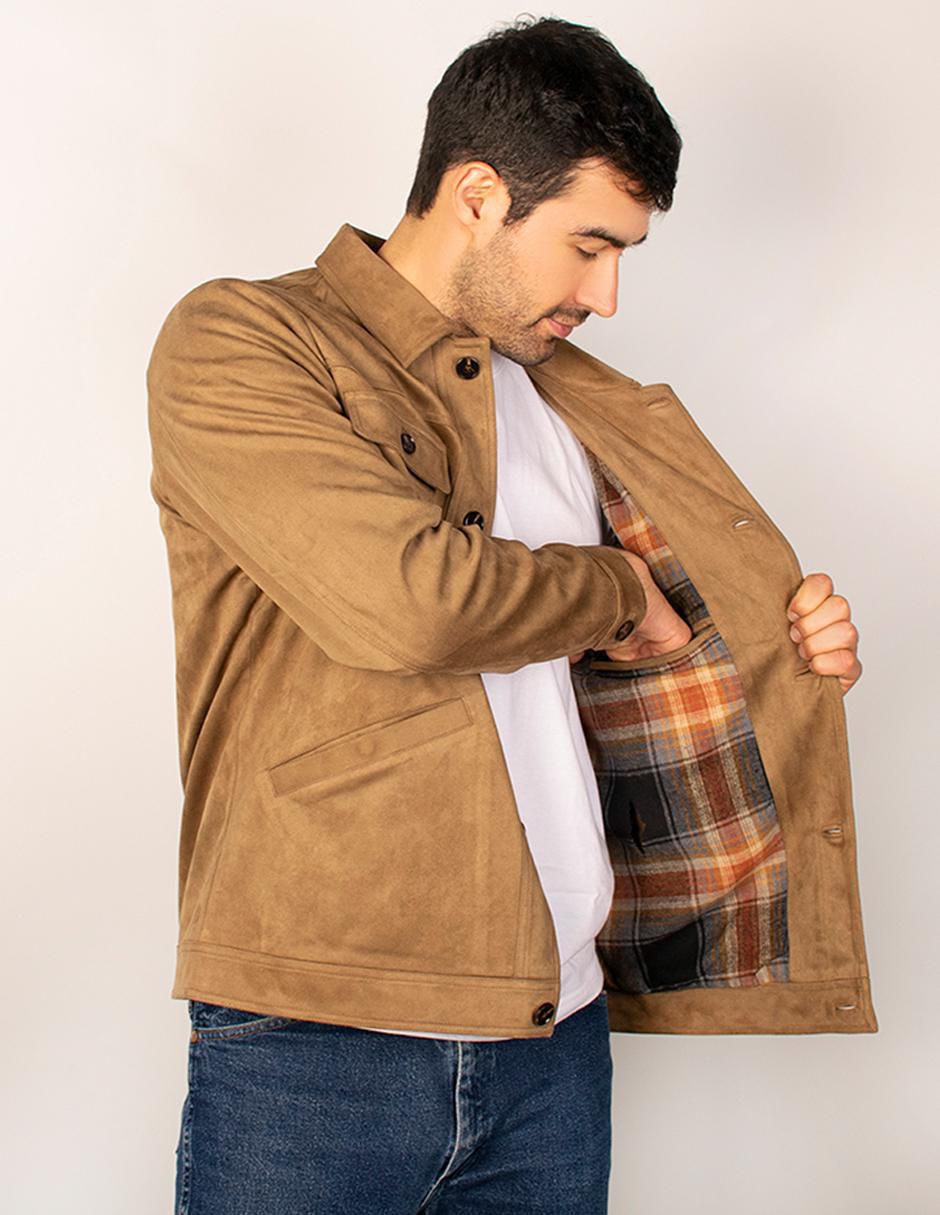 Chamarra casual con bolsillos para hombre 6