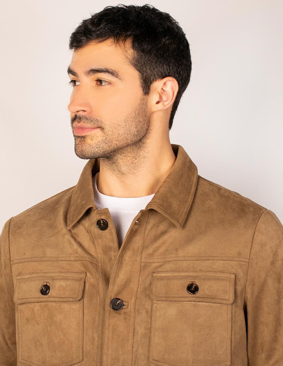 Chamarra casual con bolsillos para hombre 8
