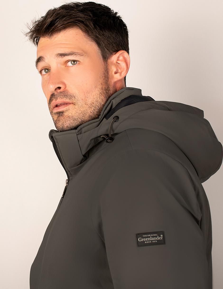 Chamarra bomber capucha desmontable para hombre 4