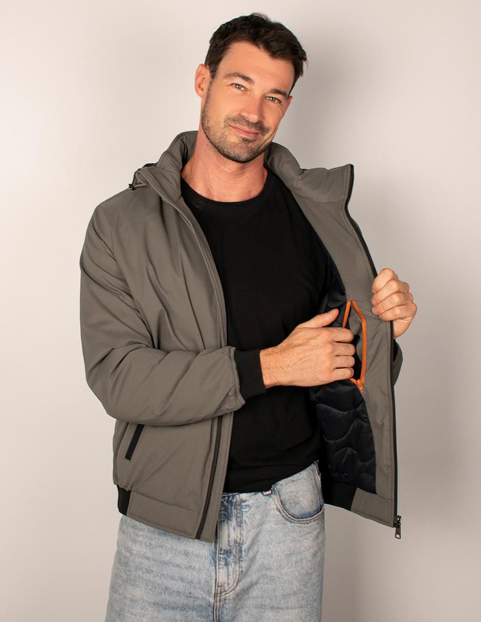 Chamarra bomber Greenlander capucha desmontable para hombre