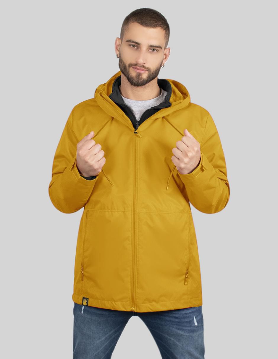 Chamarra rompevientos impermeable con capucha para hombre Chamarra rompevientos impermeable con capucha para hombre